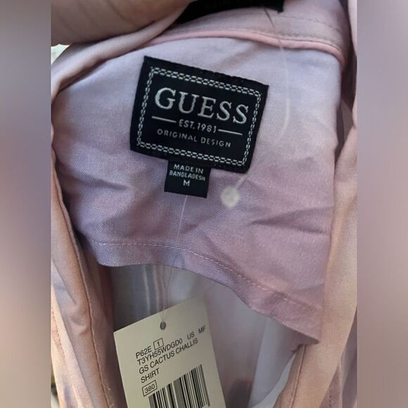 NWT GUESS MENS CACTUS DESERT PRINT SHORT SLEEVE BUTTON UP SIZE MEDIUM - Picture 10 of 10
